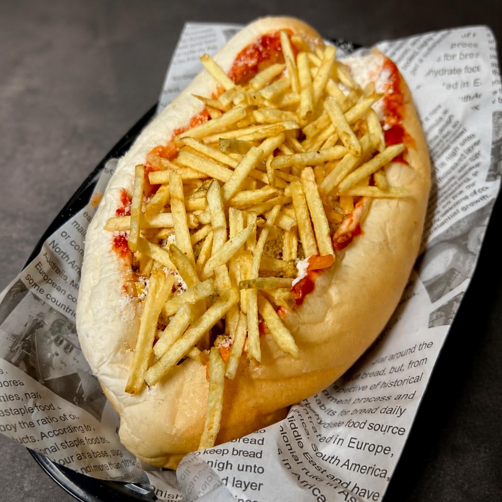 Larika's loaded Brazilian hot dog